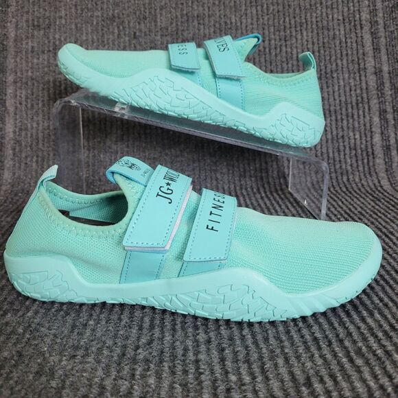 JG WOLVES FITNESS Shoes‎ Size 42 EU Blue Teal Comfort Breathable Slip On Comfort - Picture 2 of 11